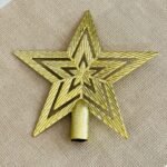 Estrella navideña 18cm color dorado