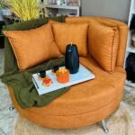 Sillon individual de 1.2m color mostaza
