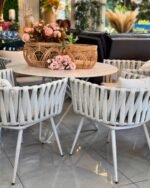 Juego de exterior Ratan beige