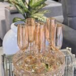 Copas ambar champagne x6