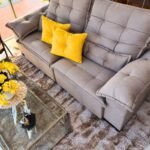 Sillon retráctil de 2 módulos premium, 2,10 m de ancho.