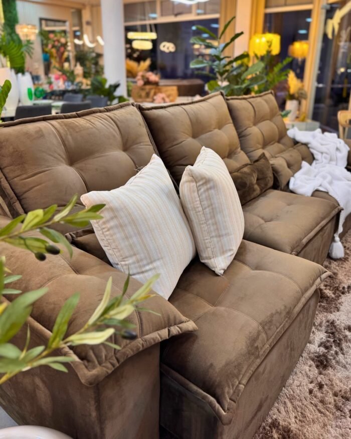 Sillon premium de tres cuerpos chocolate - Imagen 4