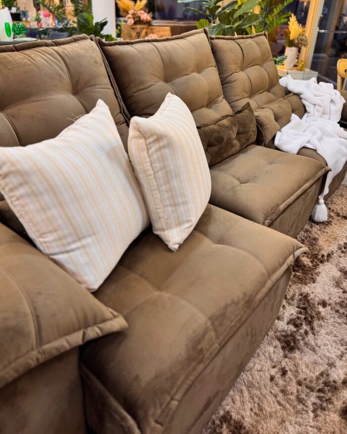 Sillon premium de tres cuerpos chocolate - Imagen 2